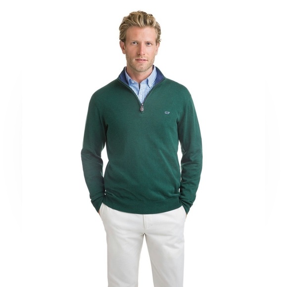 VINEYARD VINES Men’s 1/4 Zip Sweater - Picture 1 of 5